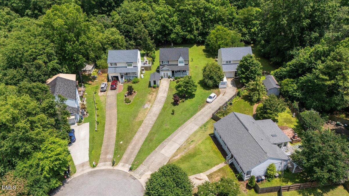 4708 River Boat Landing Court Raleigh, NC 27604 - Photo 57 of 61 an aerial view of multiple houses with yard