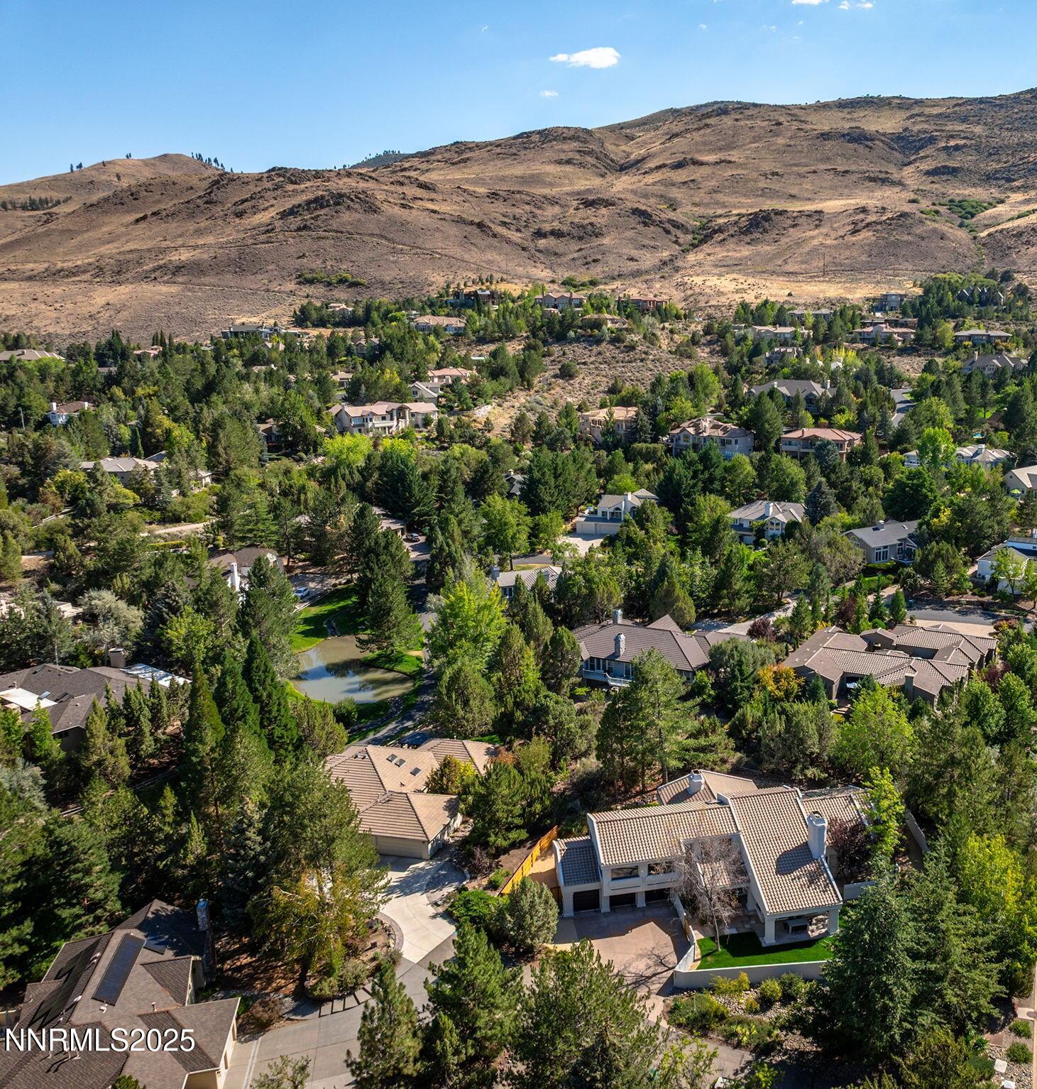 4292 Caughlin Parkway Reno, NV 89519 - Photo 37 of 37 an aerial view of residential house and green space