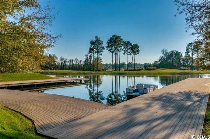 1027 Clamour Court Conway, SC 29526 - Photo 11 of 25 Dock featuring a water view and view of wooded area