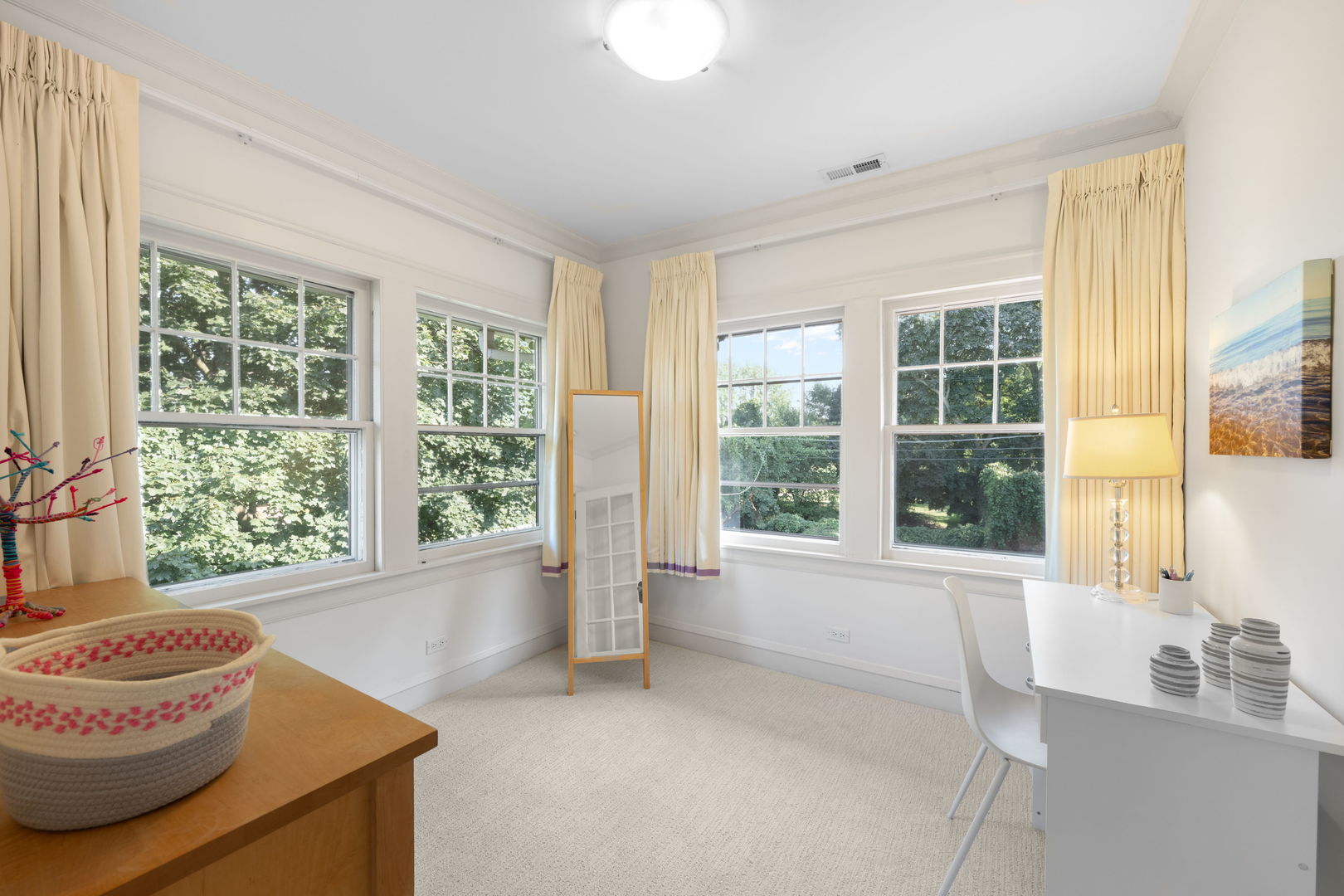 693 Sheridan Road Wilmette, IL 60091 - Photo 22 of 45 a spacious bathroom with a granite countertop sink and a large window