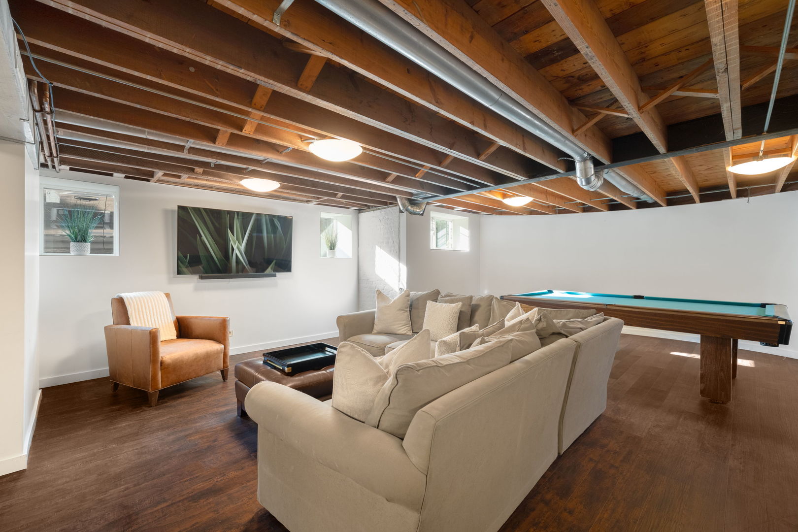 693 Sheridan Road Wilmette, IL 60091 - Photo 31 of 45 a media room with lots of chairs and a projector screen