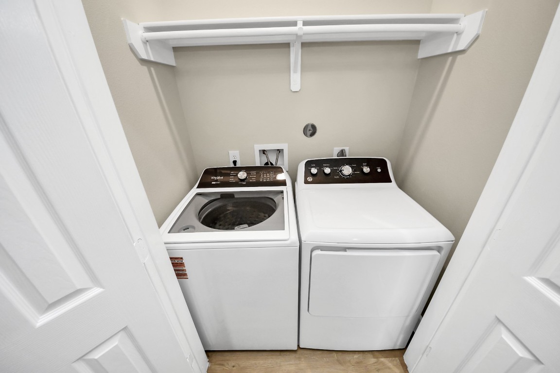 5211 Amy Street, Unit B Houston, TX 77028 - Photo 8 of 17 a close up view of washer and dryer