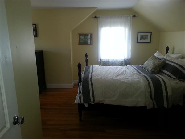 29 Myopia Road Boston, MA 02136 - Photo 9 of 17 a bedroom with a bed and wooden floor
