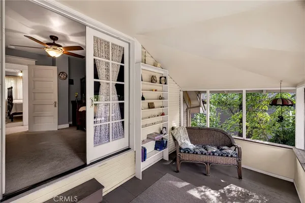 a view of livingroom with furniture and windows