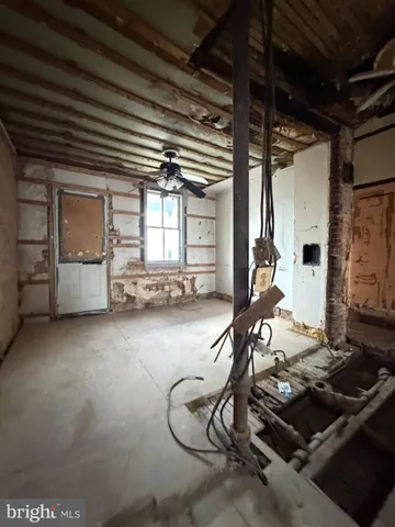 a room with gym equipment