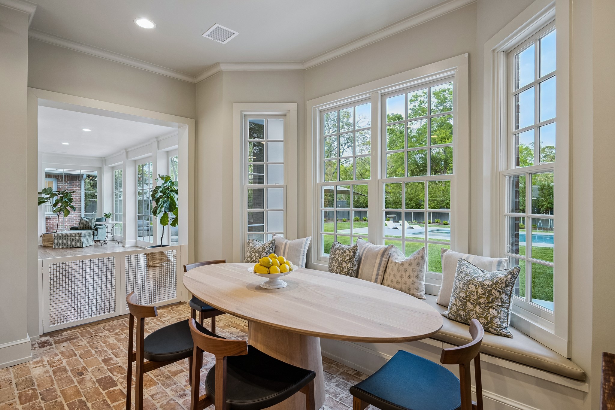448 Blalock Road Houston, TX 77024 - Photo 11 of 49 a view of a dining room with furniture window and outside view