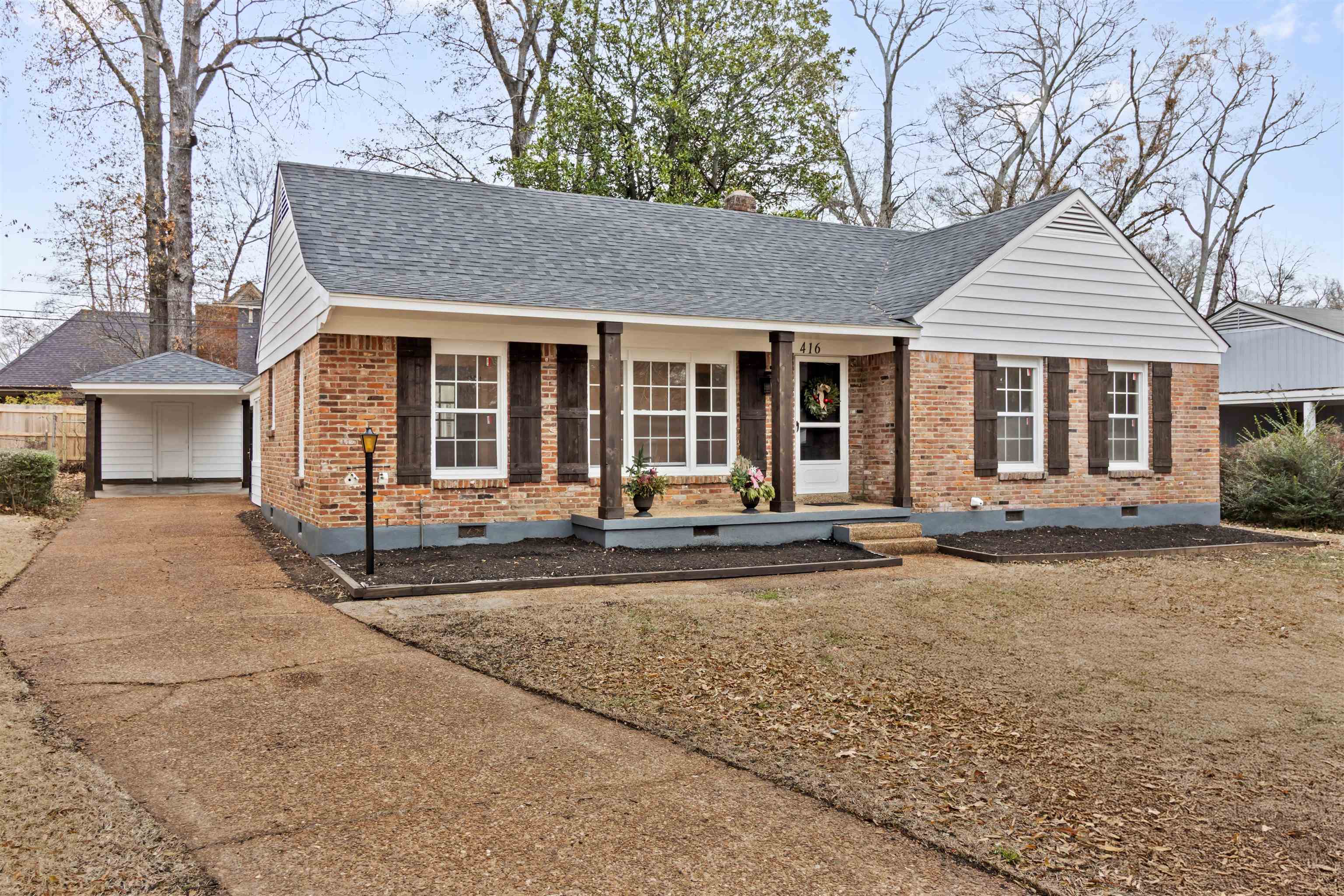 416 Rosser Road Memphis, TN 38120 - Photo 2 of 30 front view of a house with a porch