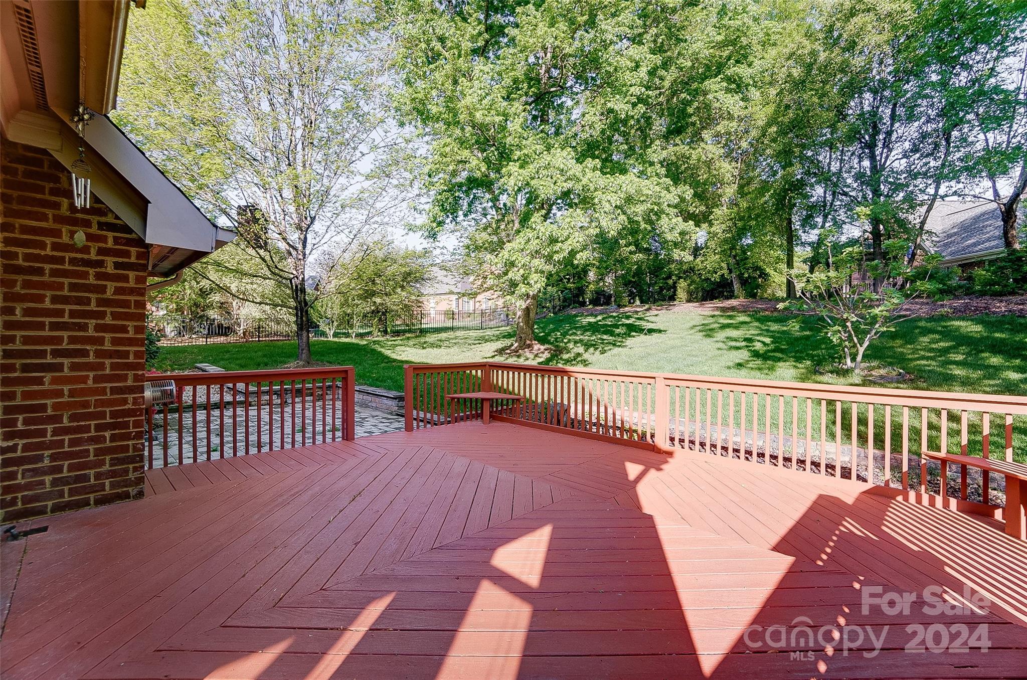 657 Portpatrick Place Fort Mill, SC 29708 - Photo 34 of 46 a view of a balcony with wooden floor and fence