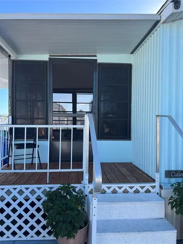 a view of front door
