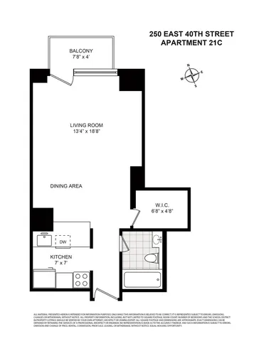 $628,000 | 250 East 40th Street, Unit 21C | Murray Hill