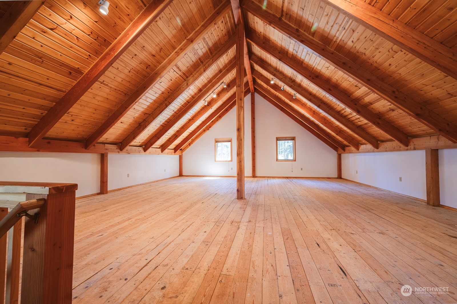 65 Fiddler's Road Winthrop, WA 98862 - Photo 20 of 25 a house with view and wooden floor