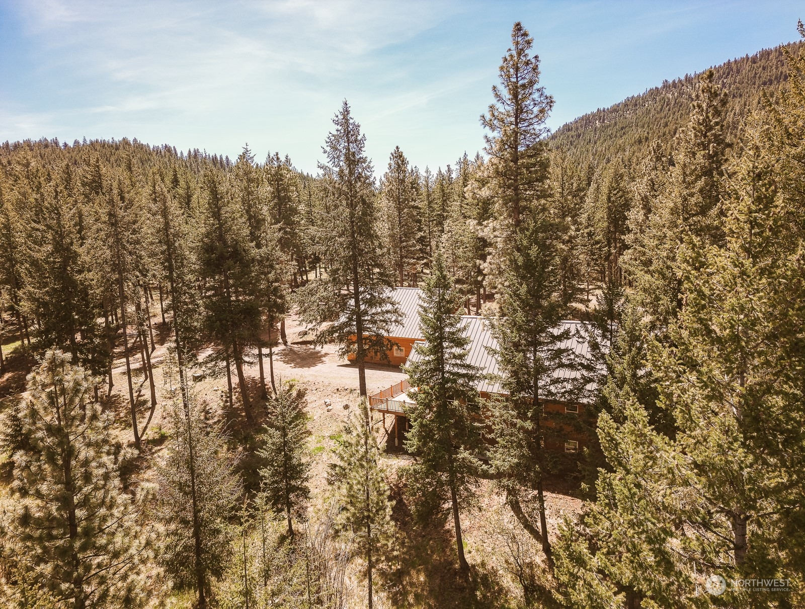 65 Fiddler's Road Winthrop, WA 98862 - Photo 24 of 25 a view of a building with trees in the background