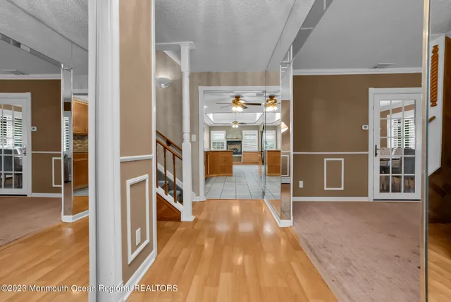 a view of livingroom with furniture and windows