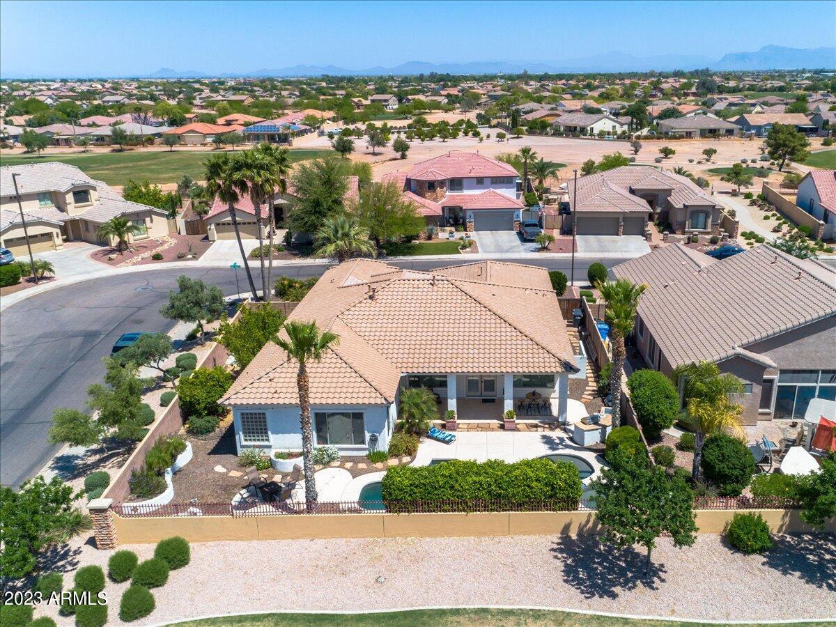 6730 Rachael Way Gilbert, AZ 85298 - Photo 60 of 77 62-Aerial back of home