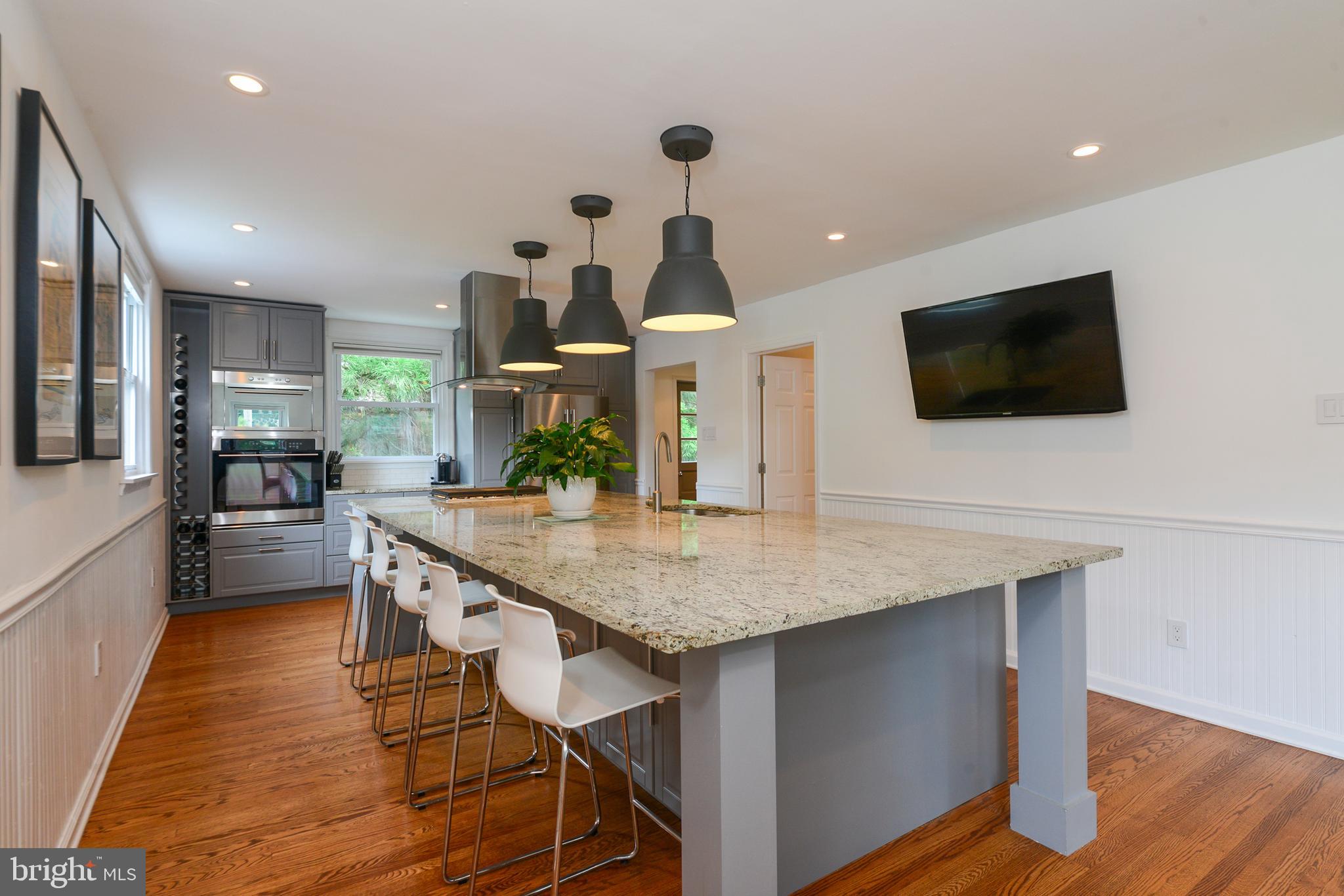 Brand new kitchen with massive island