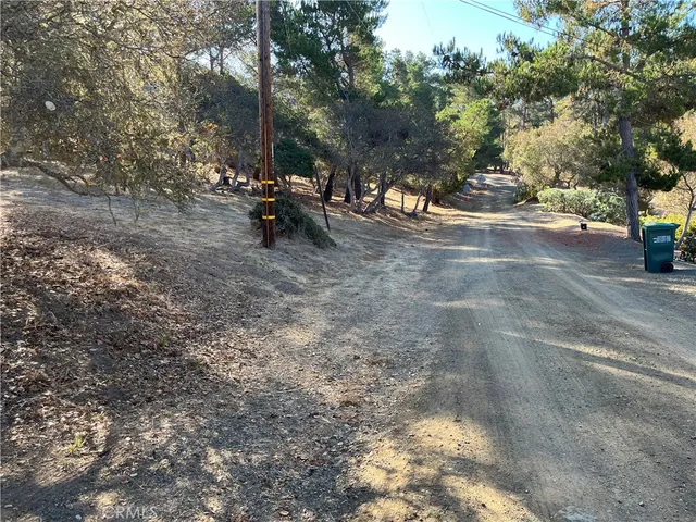 a view of road with trees