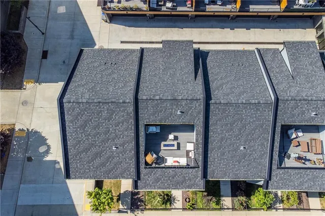 closeup of a brick building with glass windows