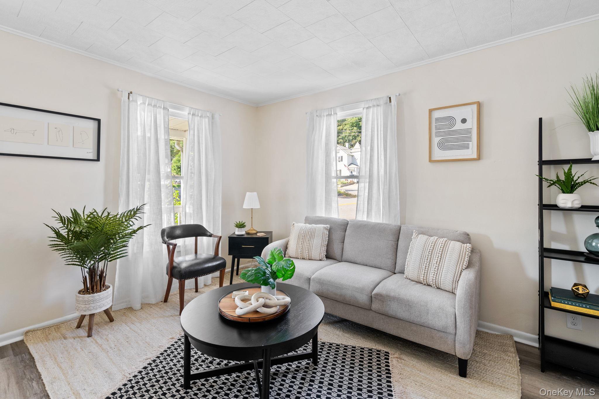 8 Coldenham Road Walden, NY 12586 - Photo 6 of 50 Living area with ornamental molding and wood finished floors
