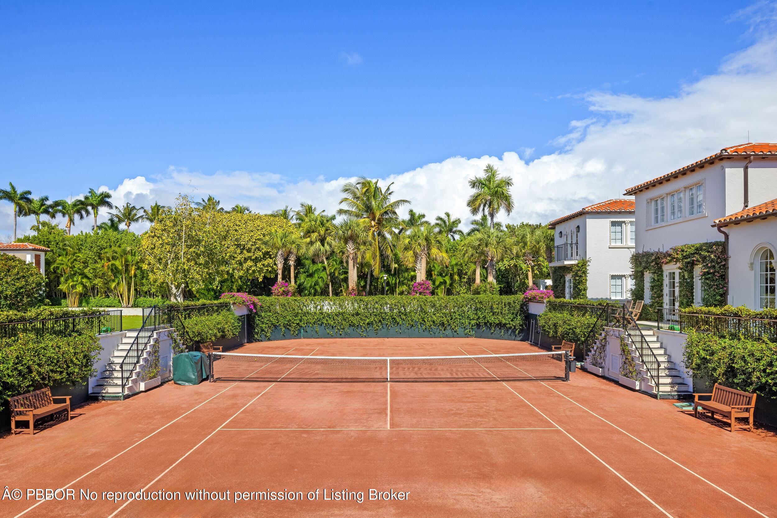 800 South County Road Palm Beach, FL 33480 - Photo 27 of 76 a view of a tennis court