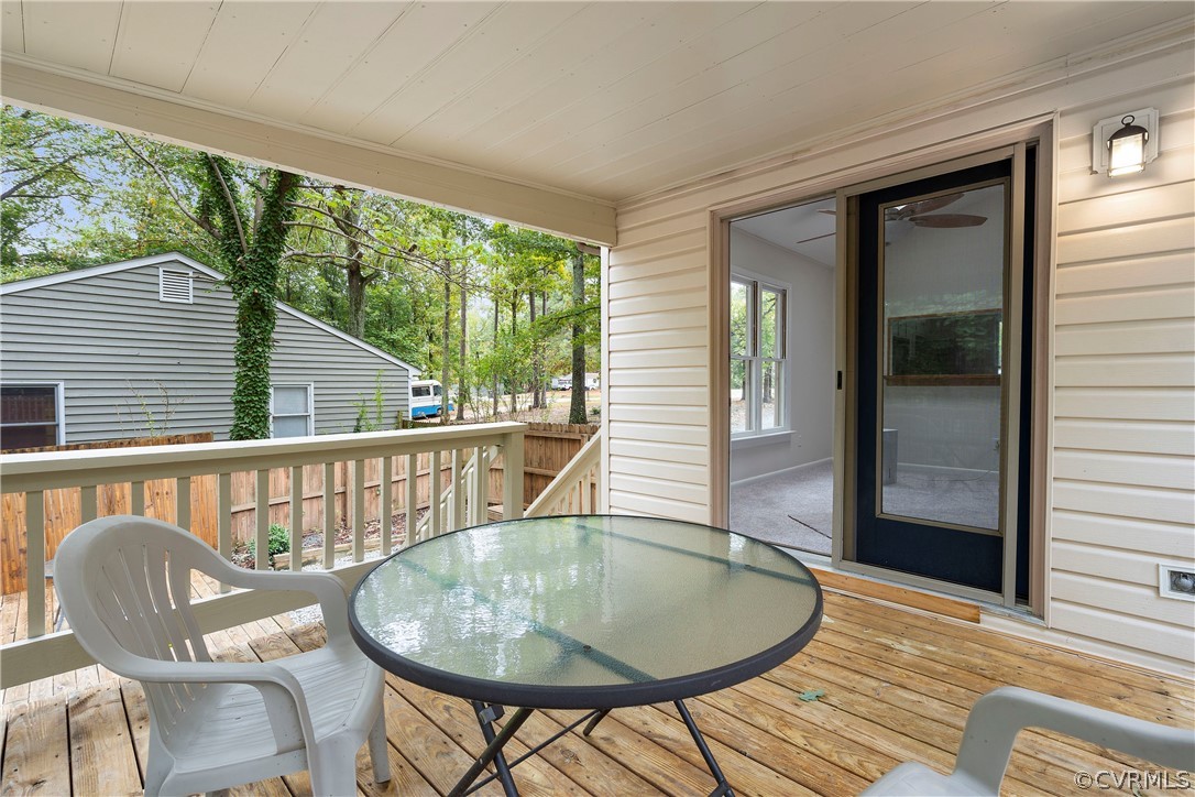 10316 Reams Road Richmond, VA 23236 - Photo 24 of 32 a view of a dining room with furniture window and outside view