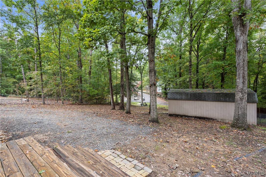 10316 Reams Road Richmond, VA 23236 - Photo 28 of 32 a view of a backyard with trees