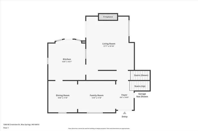 $329,000 | 1200 Northeast Crestview Drive, Blue Springs, MO 64014