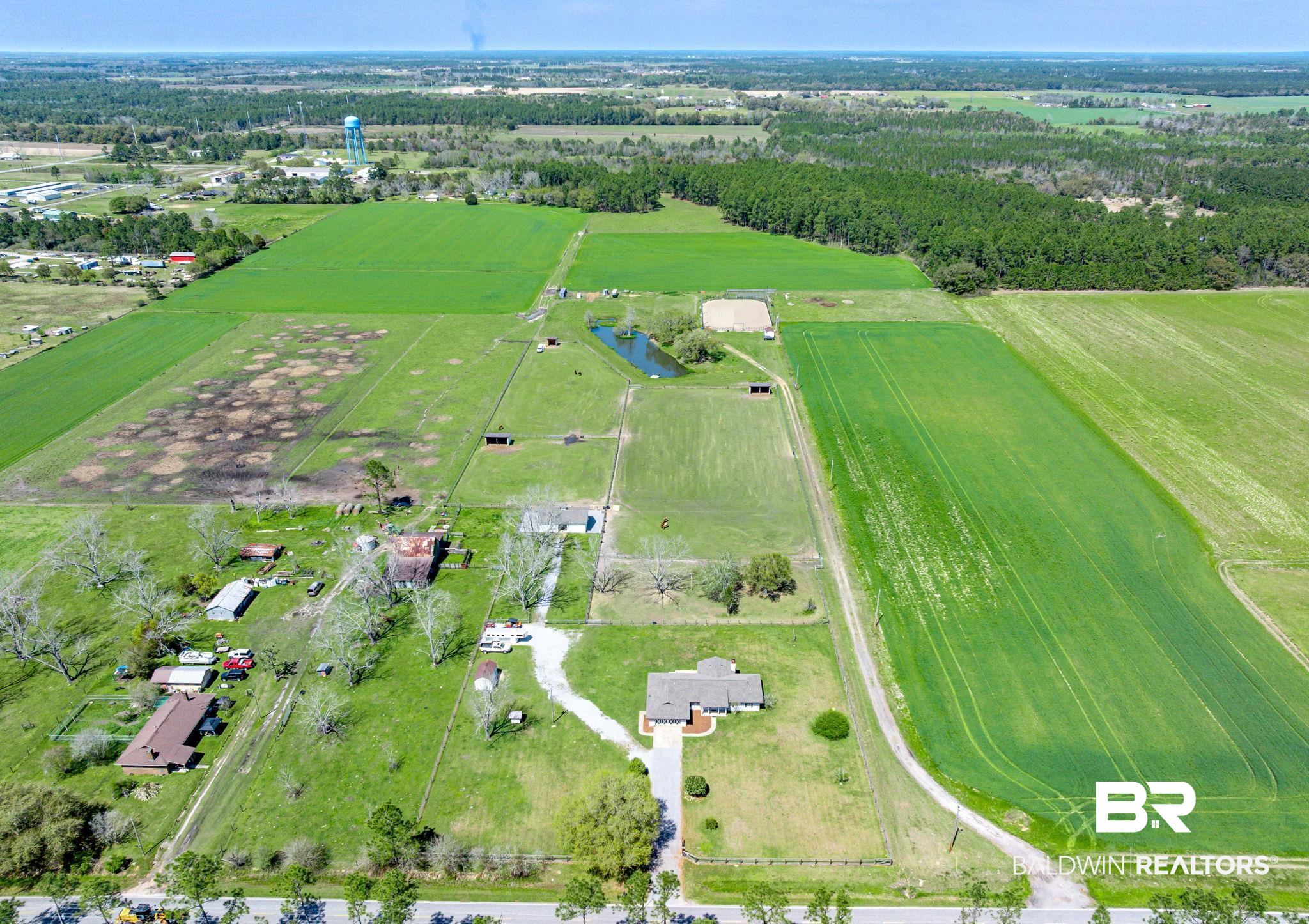 28475 Leiterman Road Elberta, AL 36530 - Photo 31 of 35 Birds eye view of property featuring a rural view
