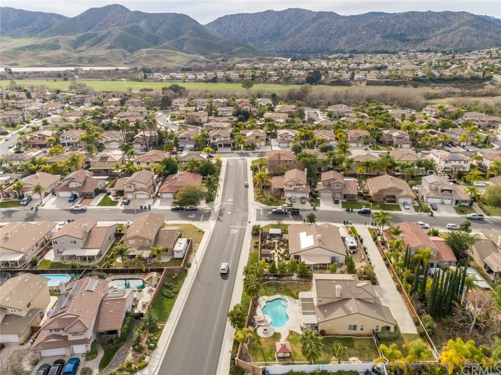 23746 Fieldcrest Lane Murrieta, CA 92562 - Photo 51 of 54 an aerial view of residential house and sandy dunes