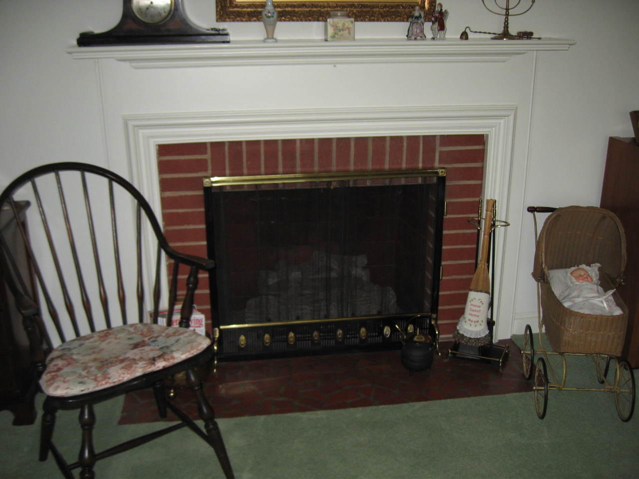 3528 Grandin Road Southwest Roanoke, VA 24018 - Photo 6 of 22 Brick Fireplace