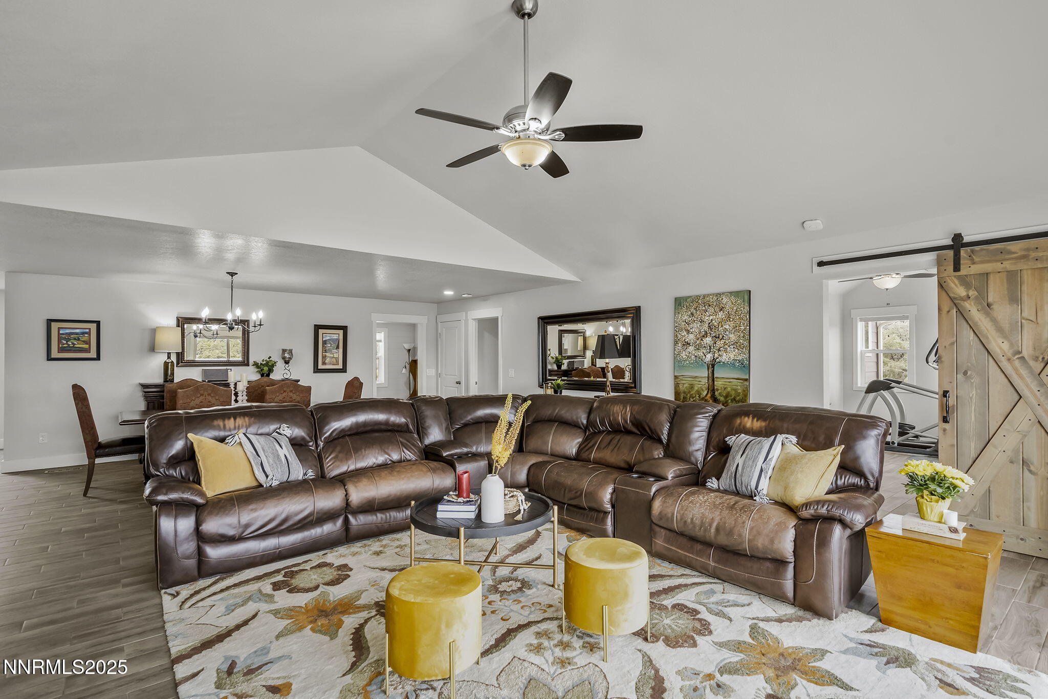 4970 Dry Gulch Road Reno, NV 89521 - Photo 19 of 44 a living room with furniture and a wooden floor