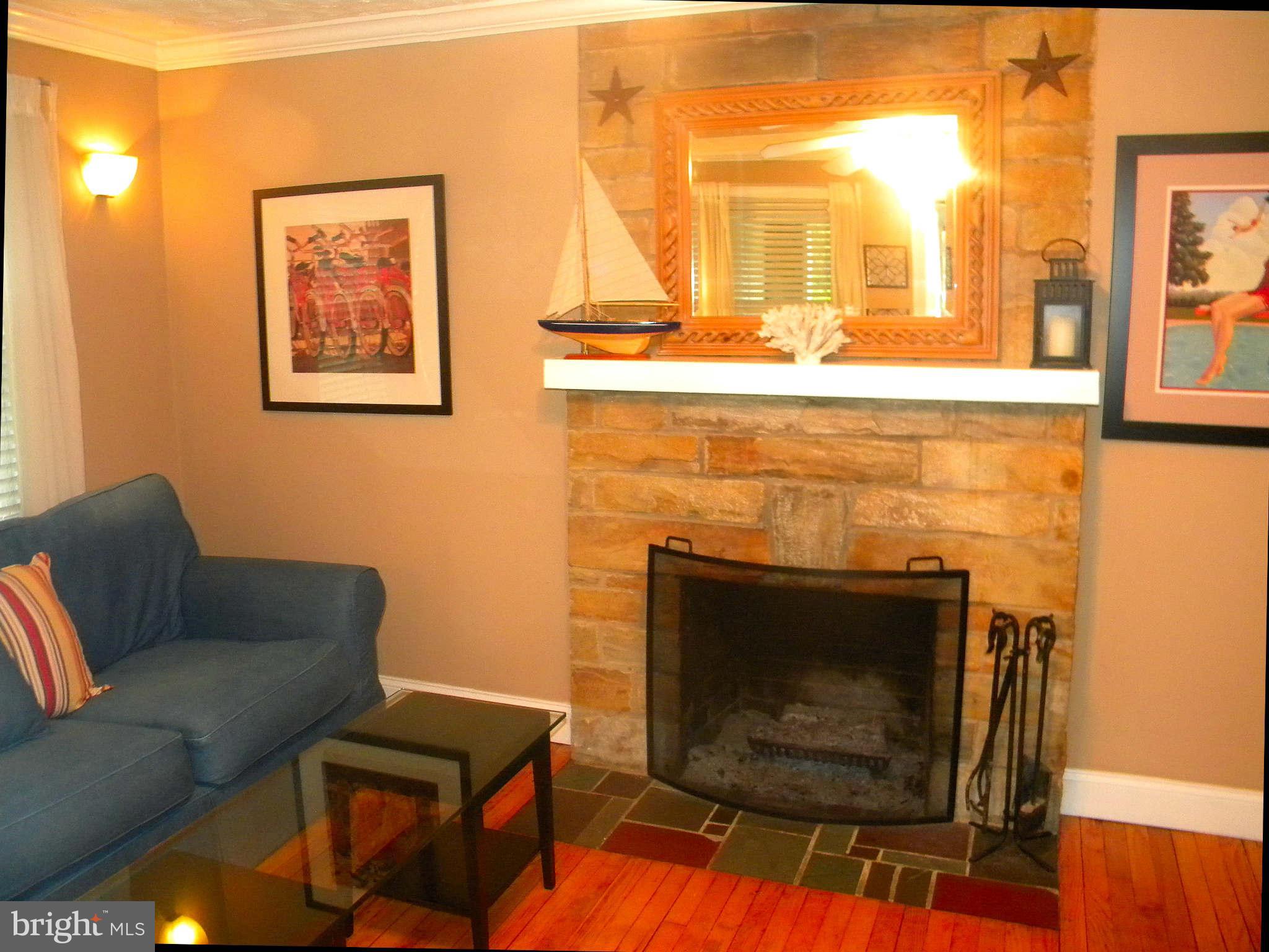 420 Cedar Grove Road Edgewater, MD 21037 - Photo 5 of 27 a living room with furniture and a fireplace