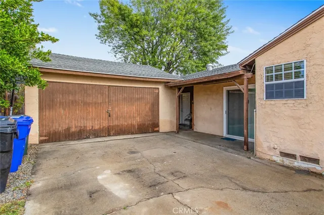 a backyard of a house