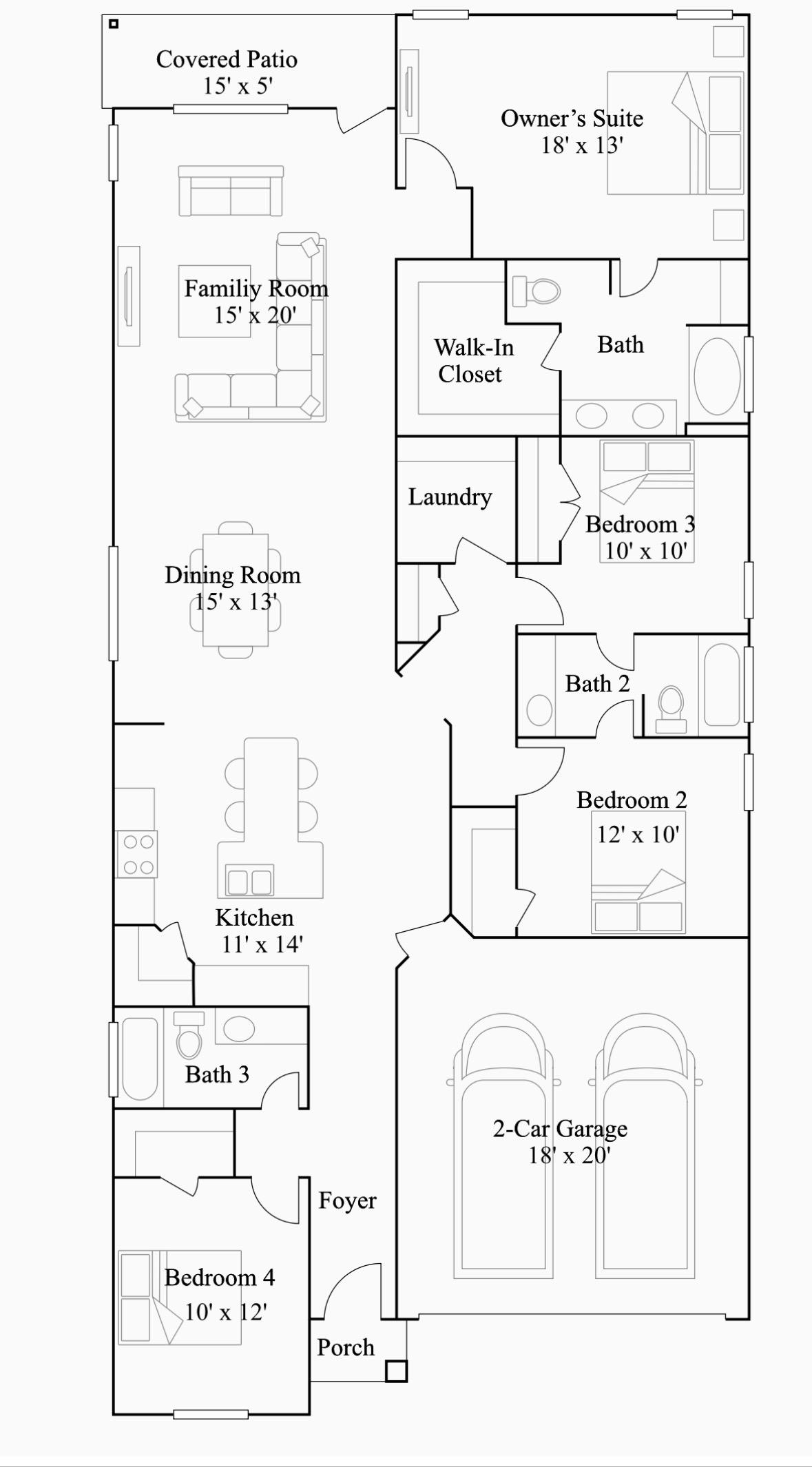 3262 Everett Kyle, TX 78640 - Photo 24 of 24 View of property floor plan