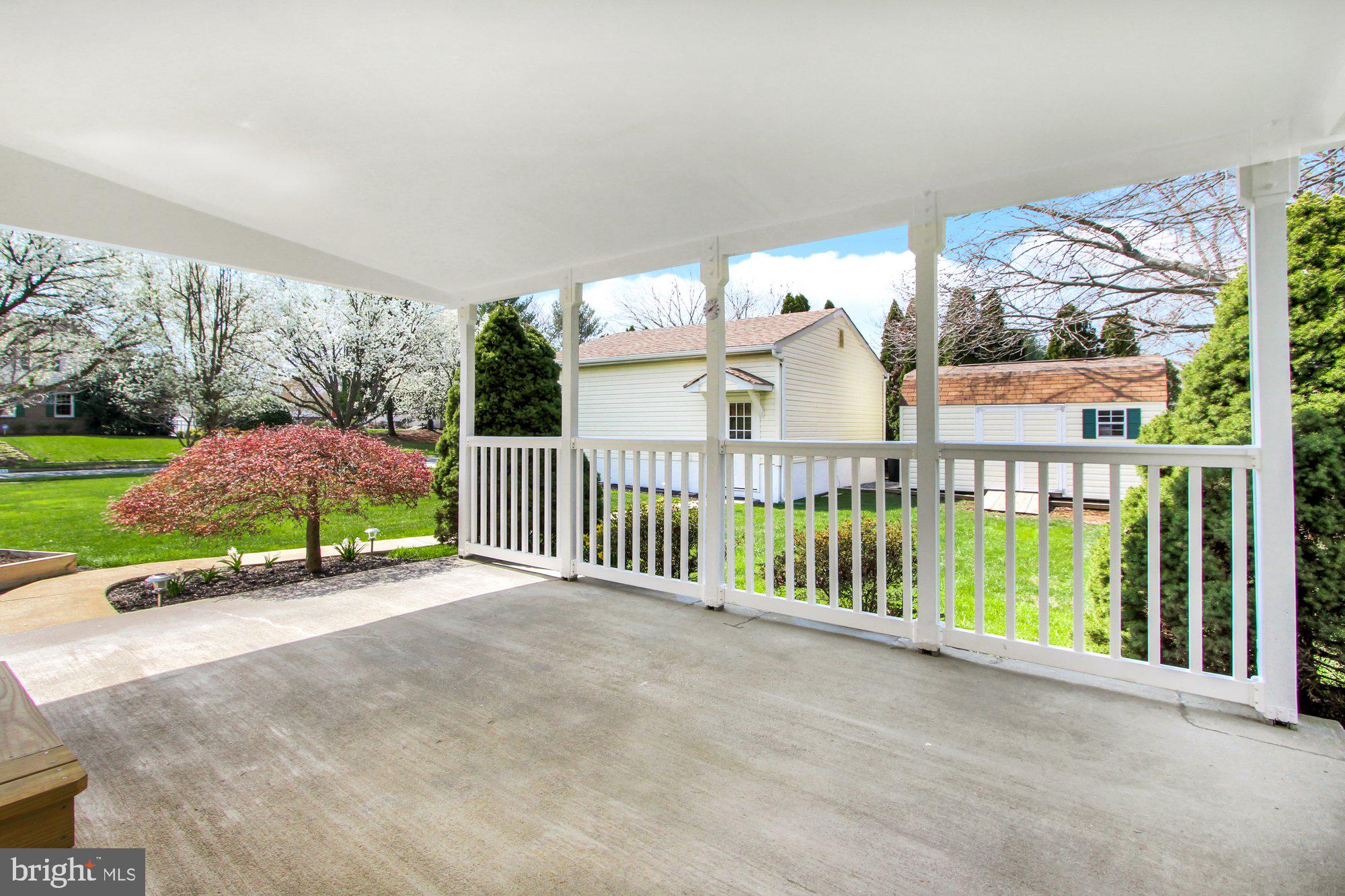 1326 Vanderbilt Road Bel Air, MD 21014 - Photo 25 of 28 Covered patio w/ garage & shed in backyard