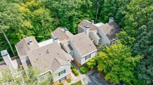 a view of a city with tall buildings