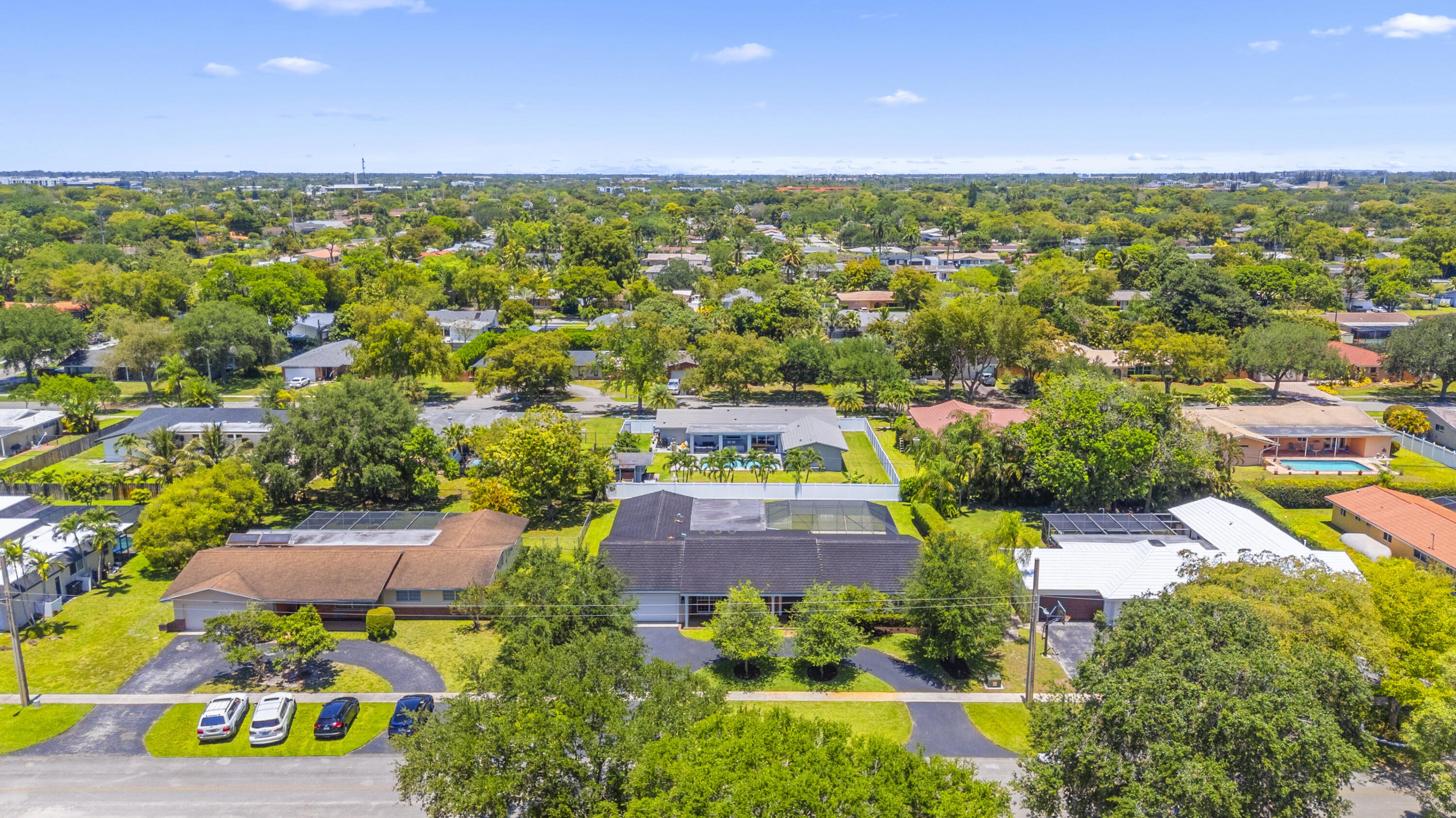 7501 Plantation Road Plantation, FL 33317 - Photo 54 of 57 an aerial view of residential houses with outdoor space and street view