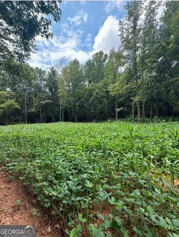 a wooden fence with trees in the background