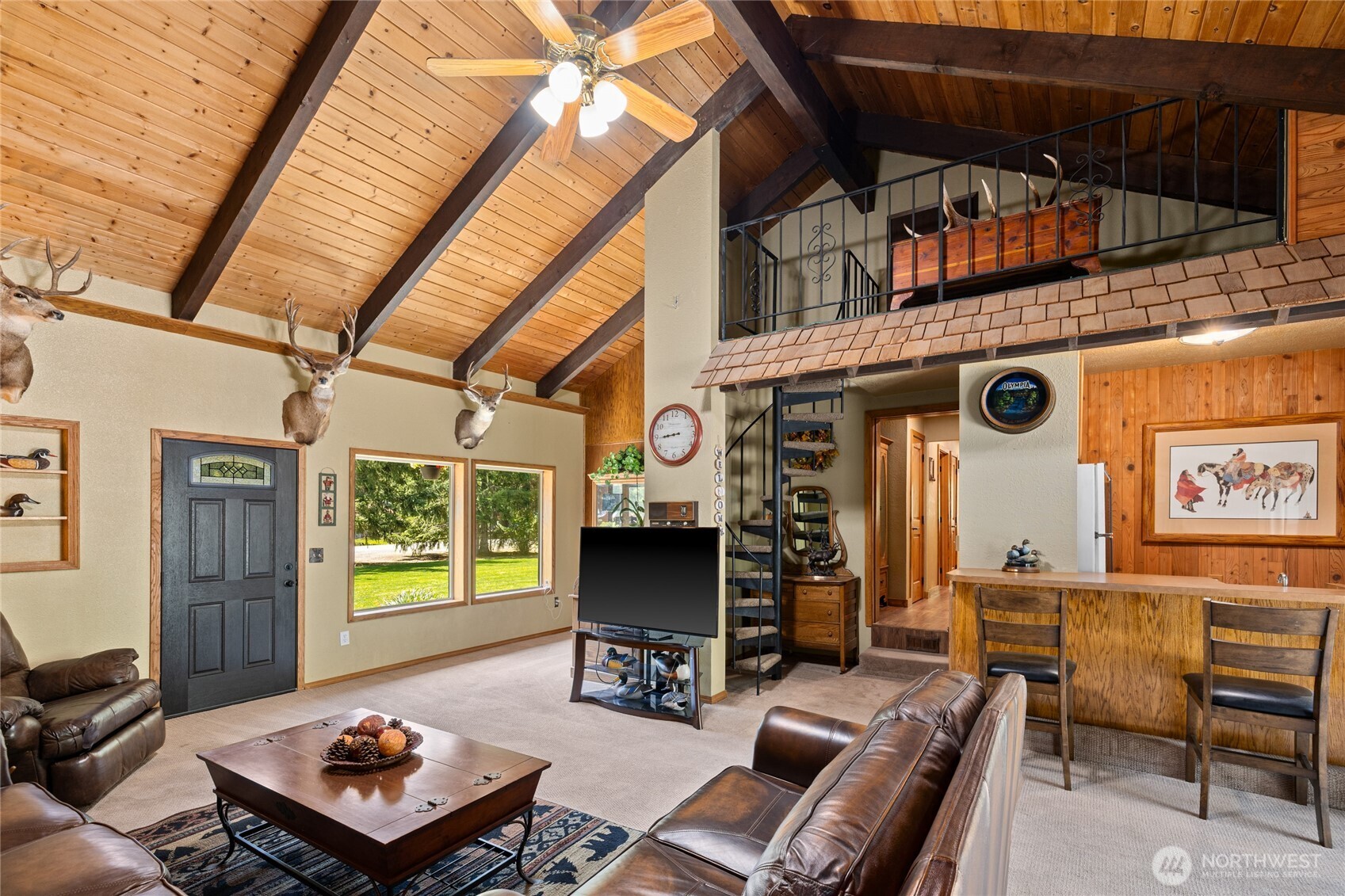 61 Lake Cabins Road Ronald, WA 98940 - Photo 12 of 29 a living room with furniture and a window