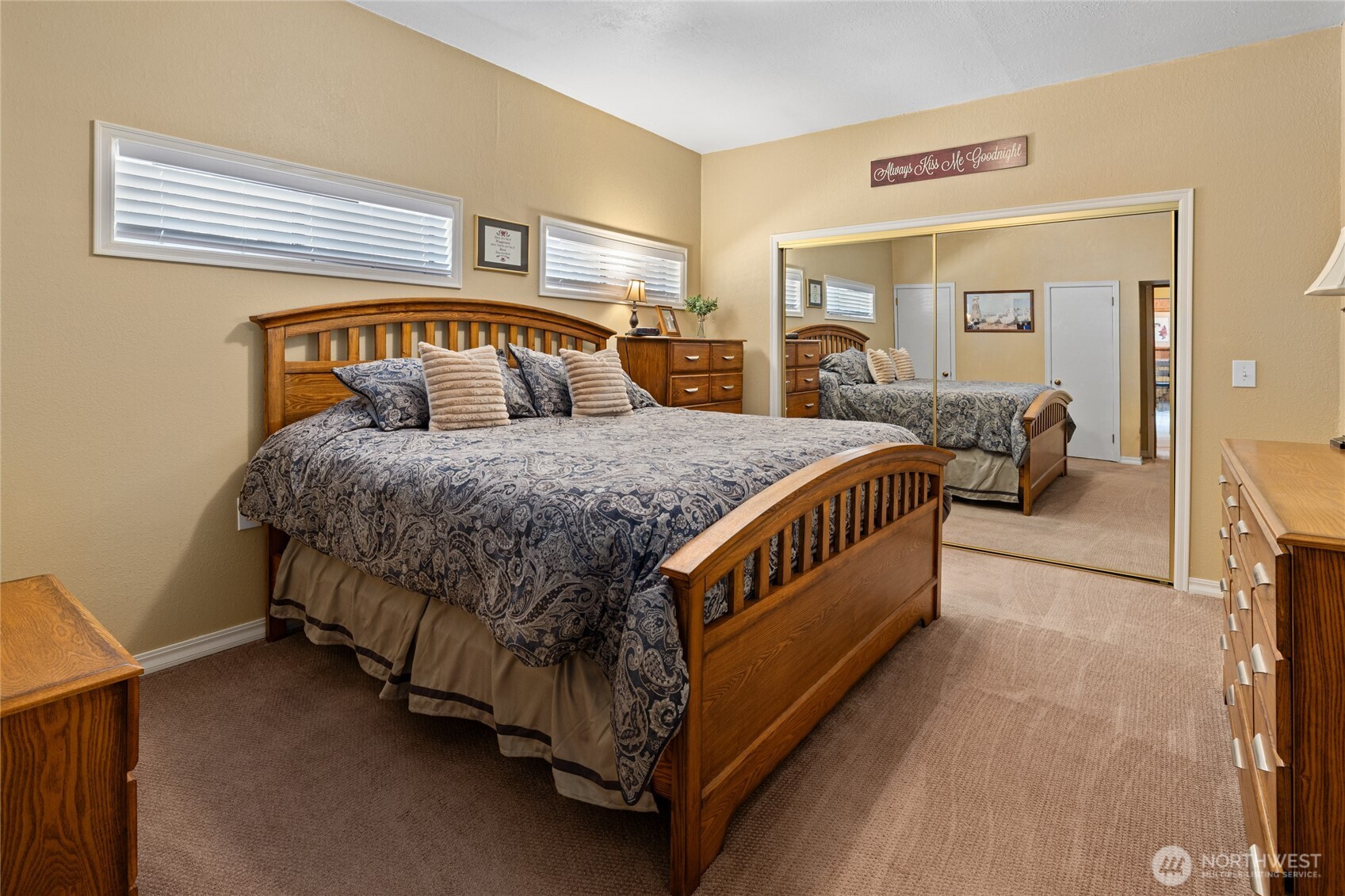 61 Lake Cabins Road Ronald, WA 98940 - Photo 13 of 29 a bedroom with a bed and lamp