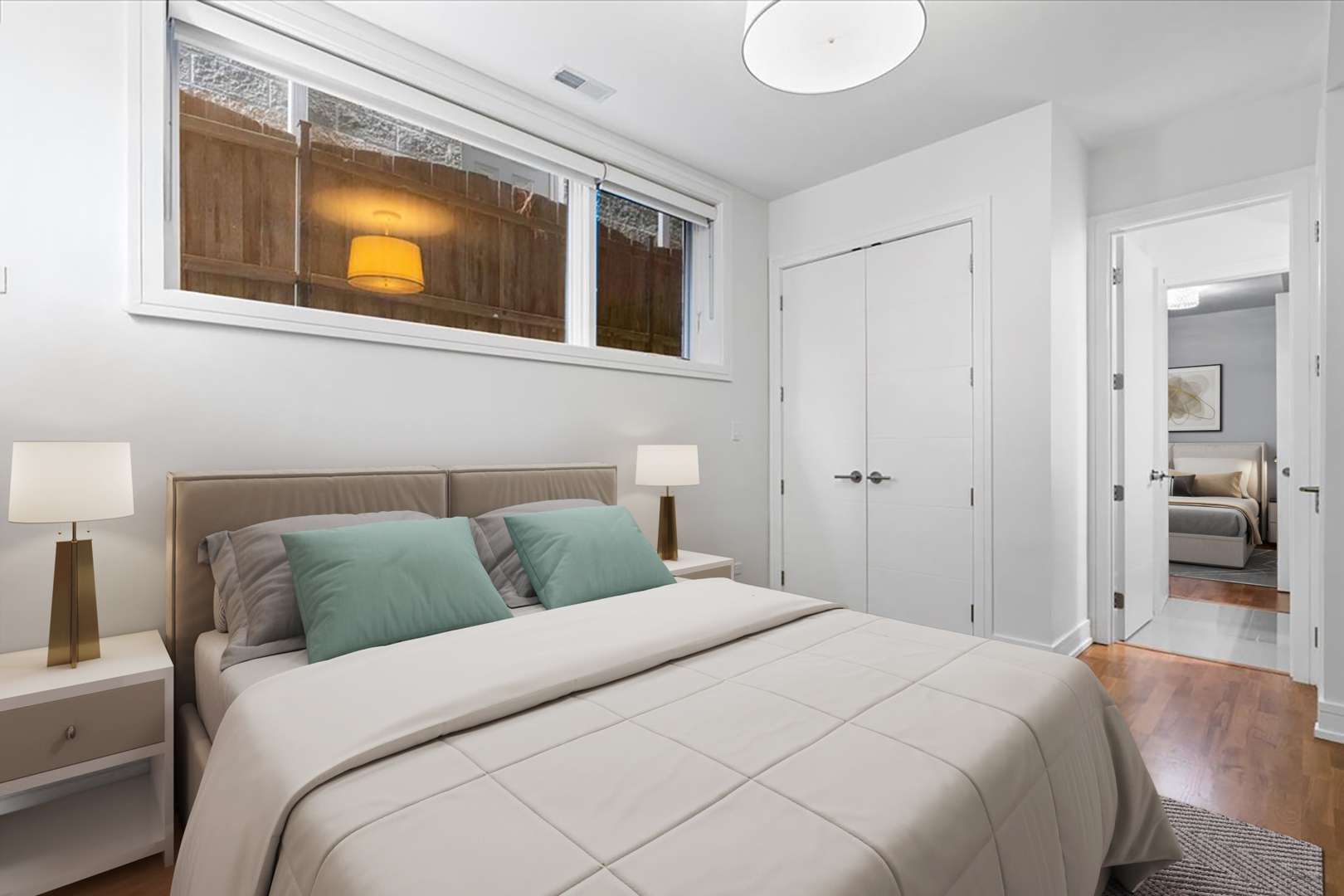 1515 North Mohawk Street, Unit 1 Chicago, IL 60610 - Photo 22 of 34 a bedroom with a bed and a couch