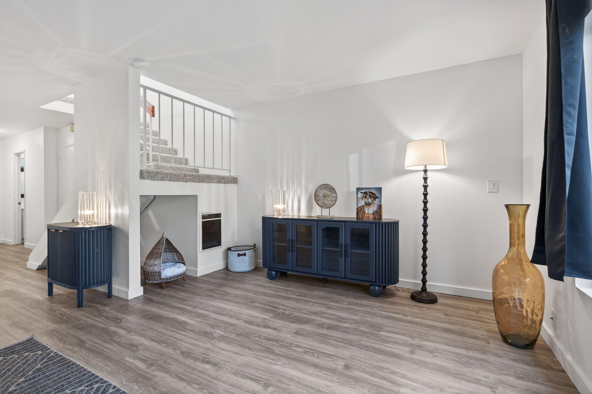 969 Miramonte Drive, Unit 5 Santa Barbara, CA 93109 - Photo 6 of 27 a room with furniture and a fireplace