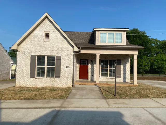 a front view of a house