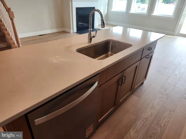 a close view of sink and tap