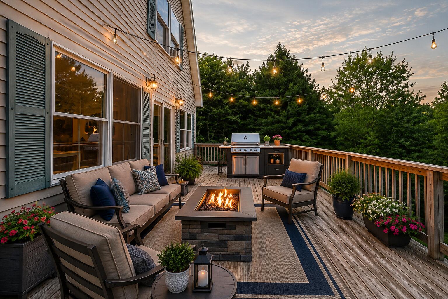 92 5 Corners Road New Sharon, ME 04955 - Photo 14 of 57 Deck Staged