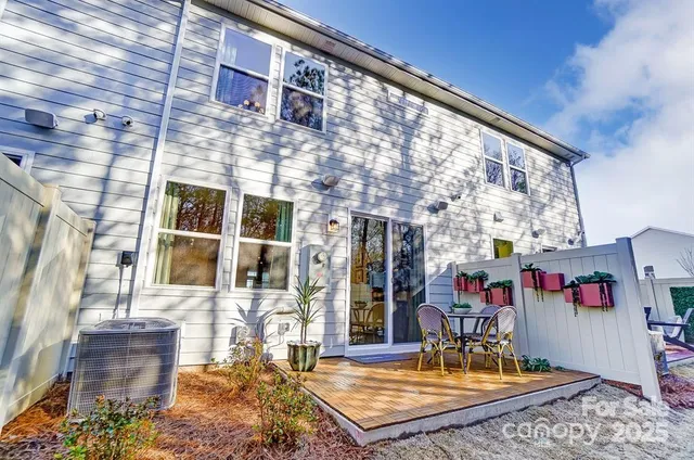 a building outdoor space with lots of furniture and garden view
