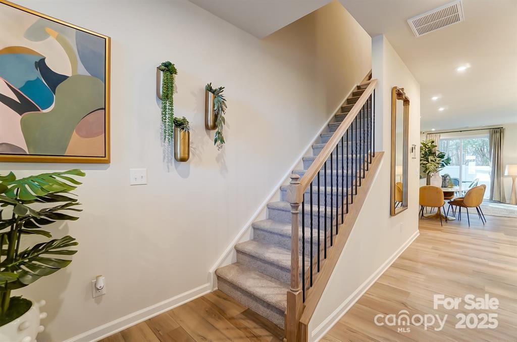 644 Cassidy Court Clover, SC 29710 - Photo 6 of 15 a view of entryway and hall with wooden floor