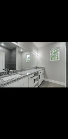 a view of room with yard