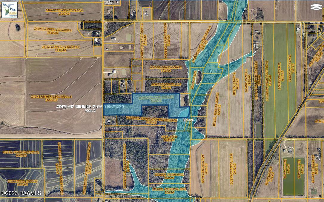 0 Ginger Road Iota, LA 70543 - Photo 4 of 4 Aerial of TBD Ginger with Flood Class