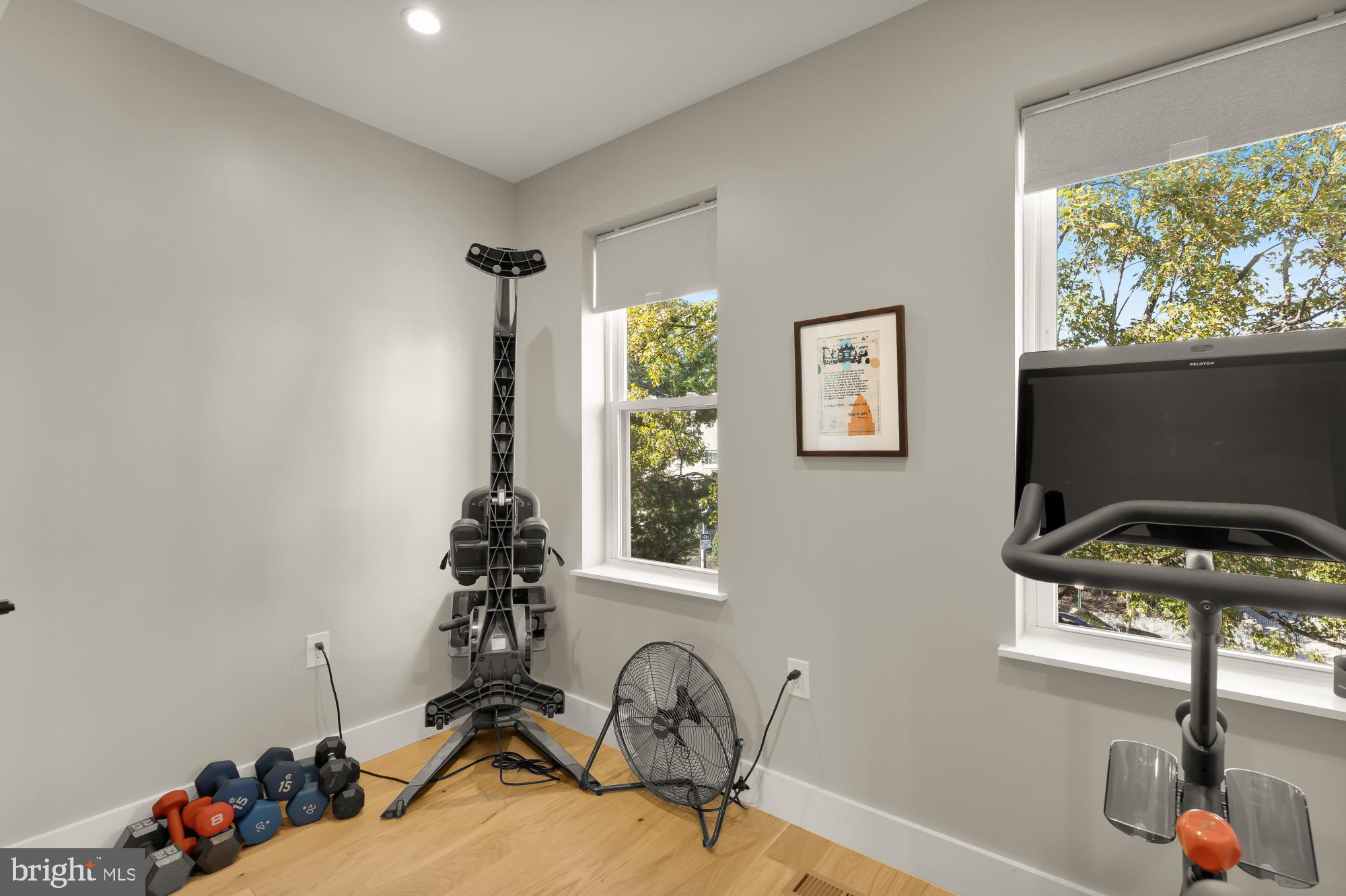 47 T Street Northeast Washington, DC 20002 - Photo 36 of 45 a room with gym equipment and a large window