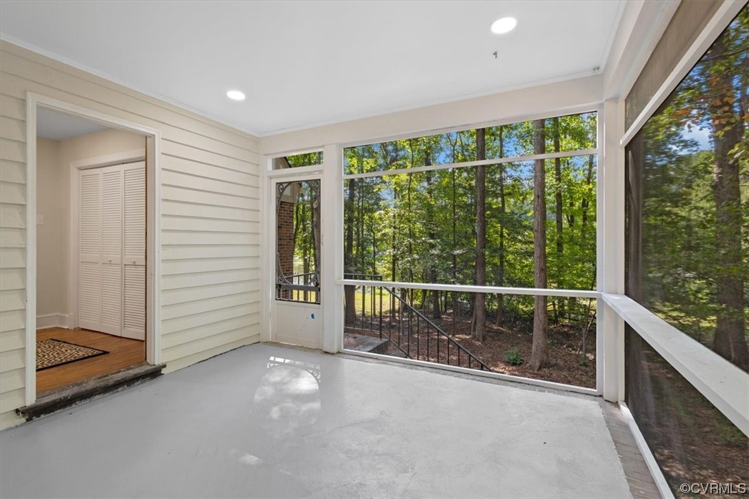 9349 Cardiff Loop Road North Chesterfield, VA 23236 - Photo 11 of 50 a view of a porch with wooden floor and windows